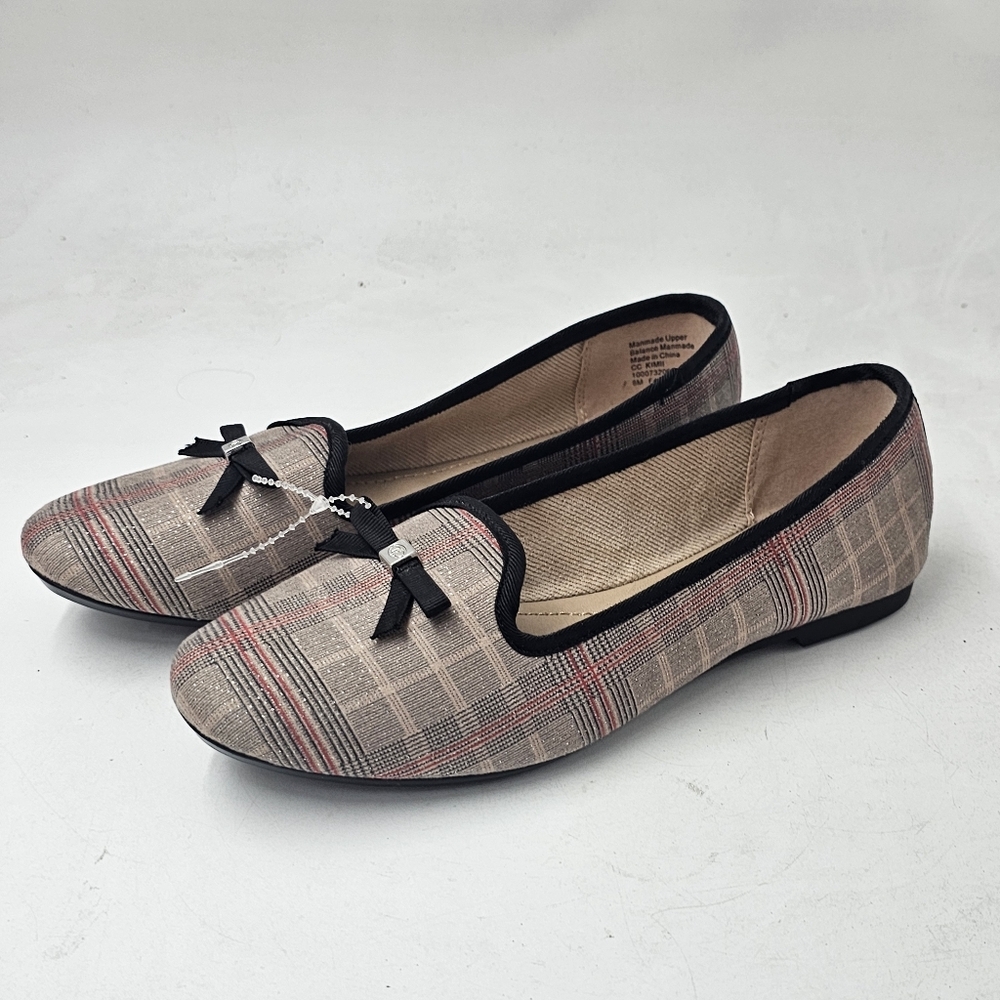 Charter Club Kimii Plaid Deconstructed Loafers Gray 8M Slip On - Picture 9 of 9